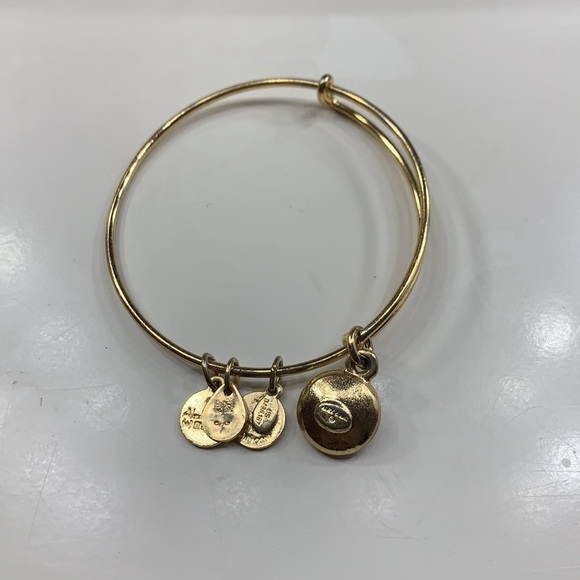 Alex and Ani gold plated bracelet with charm! - Picture 2 of 2